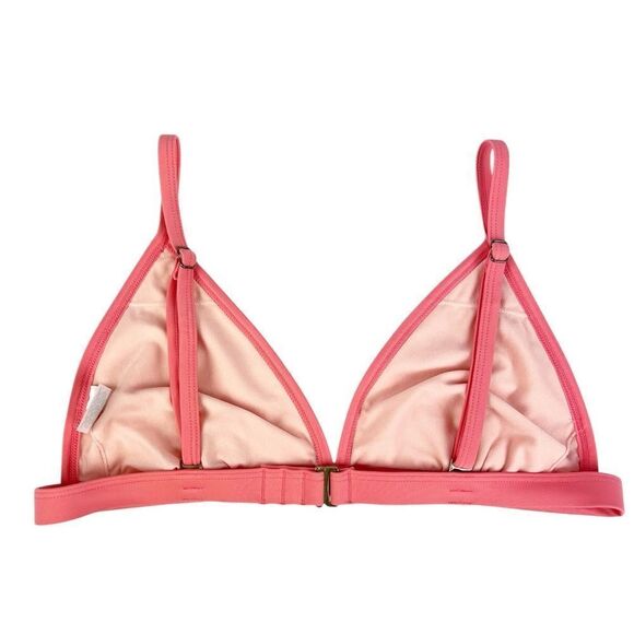 Kona Sol Pink Checkered‎ Triangle Swim Bikini Top Size Medium - Picture 2 of 5